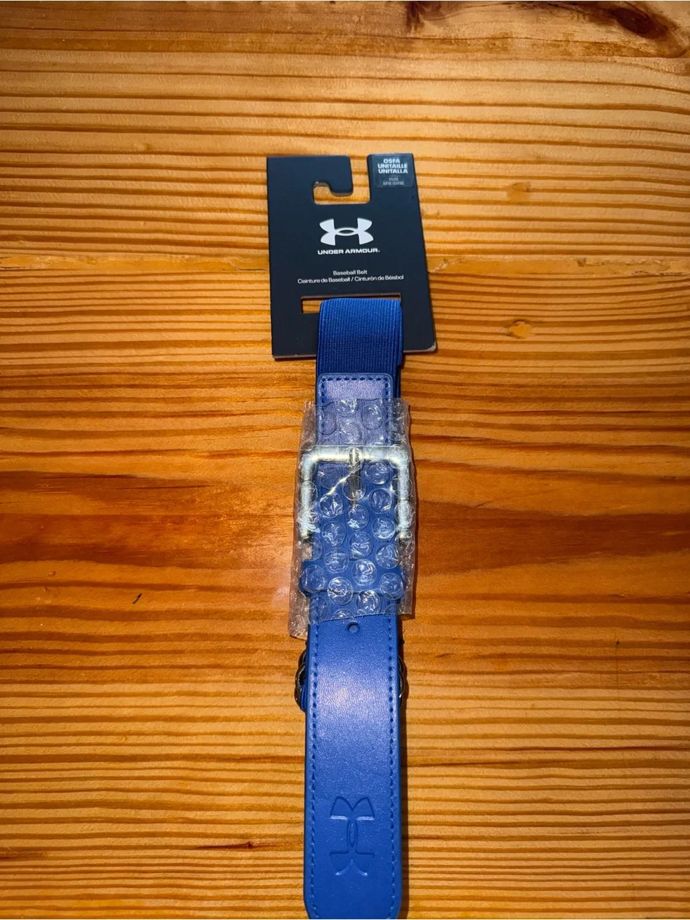 Under Armour youth Blue Baseball Belt with Durable Buckle